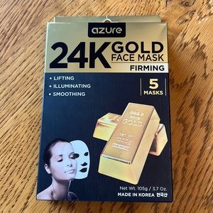 🧖🏼‍♀️[AZURE] 24K Gold Firming Face Mask-5 masks